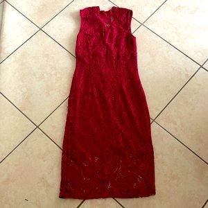 Red dress really pretty